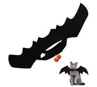 Cute Cat Bat Wings Halloween Costumes, Bat Wings Adjustable with Pumpkin Bells, Cat Costume Suitable for Kittens and Puppies Halloween Role-playing Parties