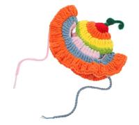 Cute Cat Beanie with Ear Holes for Small Pets Party Wear