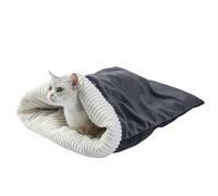 Cute Cat Bed - Cozy Plush Cat Sleeping Bag | Pet Snuggle Sack Warming Plush Nests for Rest Cuddle Hiding Travel Home Car Autumn Christmas