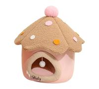 Cute Cat Bed Mushroom | Kitten Condo - Cat Cave Bed Tent House Warm Pet Cave with Removable and Washable Cushion for Indoor Cats
