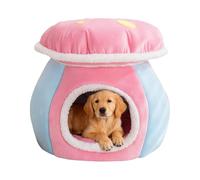 Cute Cat Bed - Mushroom Shape Warm Sleeping Dog Nest | Cat Warming Bed - for Bedroom Balcony Apartment Home Puppy Animal