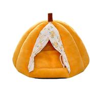 Cute Cat Bed, Removable & Washable Pad, 1pc, Plush Pet Bed, Pumpkin Shape Cat Cave, Comfortable To Use, For Calming Sleeping Winter Kitten Small Dog Pet Indoor Home