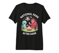 Cute Cat Bigfoot National Park After Dark Alien Camp Host Premium T-Shirt