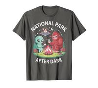 Cute Cat Bigfoot National Park After Dark Alien Camp Host T-Shirt