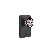 Cute Cat Blowing Bubble Gum Lover Mom Owner Cartoon Anime PopSockets PopWallet for MagSafe