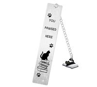Cute Cat Book Mark for Reading Women Funny Cat Gifts for Cats Lover Gifts for Reader Bookworm Bookish Gift for Book Lover Gift for Cats Mom Dad Present for Pet Lover Reading Accessories