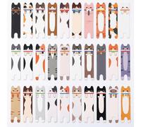 Cute Cat Bookmarks 30pcs,Fun Paper Animal Book Marks for Kids,Reading Lovers,Students,Teachers,Colourful Page Markers for Books,Journals & Planners