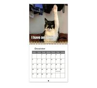 Cute Cat Calendar 2026 - Monthly Wall Planner, Layout Schedule, Holiday & Event Tracker | Office Kids Adults Family Planning