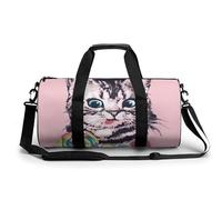 Cute Cat Candy Sport Duffel Bag Gym Bag Weekend Overnight Bag for Travel Camping Hiking Beach 45x23x23cm