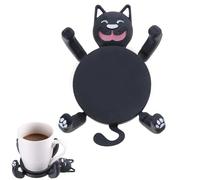 Cute Cat Coasters That Hold the Cup, 3D Print Cat Coaster with Moving Legs, Creative Animals Mug Holder, Home Coffee Table Decor, Heat Resistant Coaster for Coffee Beer Home Bar for Friends Pet Lovers