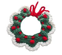 Cute Cat Collar,Handmade Knitted Crochet Cat Collars,Adjustable Breakaway Pet Scarf Tie Accessories for Kitten Small Dogs