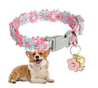 Cute Cat Collar Lace Embroidery Cute Soft Neckwear with Bell