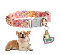 Cute Cat Collar, Soft Lace Bell, Embroidery Gear with Smart Style, Utility Aid for Daily Wear, Collar Mate, Cat Aid for Summer Spring Home Yard Camping Indoor Garden Travel 2.36 x 1.18 x 0.78 inches