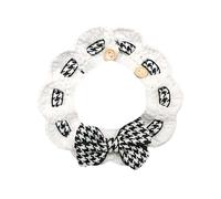Cute Cat Collar With Detachable Floral Aesthetic Cat Bow Collar Knitted For Indoor Cats And Puppies During Christmas BZa403 (E, One Size)