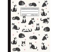 Cute Cat Composition Notebook: College Ruled Journal for School, Students, Cat Lovers | Back To School Supplies | 110 Pages Writing Journal
