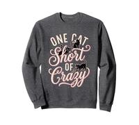 Cute Cat Crazy Ladies Yarn Funny Whimsical Cat Lover Sweatshirt