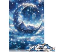Cute Cat Dreamcatcher Puzzle Premium 100% Recycled Board 100% Recycled Cardboard Jigsaw Puzzle for Kids And Adults Age 12 Years Up Easter Gift 1000pcs (75x50cm)