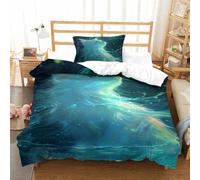 Cute Cat Duvet Cover Set 3D Bedding Sets Microfibre Art Quilt Cover with Zipper Closure 2 Pieces Set Comforter Cover with Pillowcases for Boys Girls Single（135x200cm）