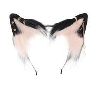 Cute Cat Ears Cosplay Hair Hoop Alloy Earrings Women Teen Youth Headband Live Broadcast Cartoon Carnival Hairband