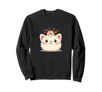Cute Cat Face Rainbow Magic Sweatshirt
