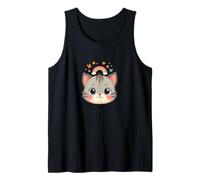 Cute Cat Face Rainbow Magic Tank Top