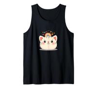 Cute Cat Face Rainbow Magic Tank Top