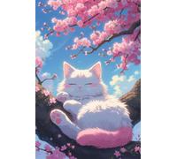 Cute Cat Flower 2000 Piece Jigsaw Puzzles for Adults, Challenging and Brainteasing, Difficult Puzzles, Puzzle 2000 Pieces