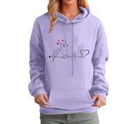 Cute Cat Hoodies for Women UK Pullover Dog Print Hooded Sweatshirt Long Sleeve Kawaii Anime Cartoon Graphic Sweatshirts with Pocket Drawstring Casual Oversized Jumper 2025 Autumn Winter Fleece Tops
