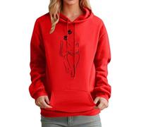 Cute Cat Hoodies for Women UK Pullover Dog Print Hooded Sweatshirt Long Sleeve Kawaii Anime Cartoon Graphic Sweatshirts with Pocket Drawstring Casual Oversized Jumper 2025 Autumn Winter Fleece Tops