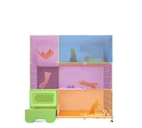 Cute Cat Houses Cat Cage, Cat Toilet, Cat Litter Box, Integrated Household Indoor Cat Villa, Kitten Cage, Cat House, Cat Cabinet Cat House Garden(2)