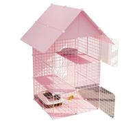 Cute Cat Houses Cat Cage Cat Villa Three-story Household Cat Cage Double-story Pet Cage Indoor Cat House Cat House Cattery Cat Nest Cat House Garden(1)