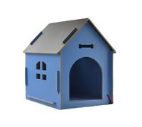 Cute Cat Houses Detachable Wooden Cat House Dog House Pet Dog House With Window Outdoor Cabin Indoor Outdoor High Cat House Garden(A1,M)