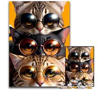 Cute Cat Japanese StyleAdult Jigsaw Puzzles 1000 Pieces Paper Jigsaw Puzzles Colorful Home DecorInteractive Family Game 1000 PCS(38x26cm)
