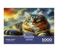 Cute Cat Jigsaw Puzzles for Adults 1000 Jigsaws Mousehole Village Jigsaws 1000 Pieces for Adults Gifts