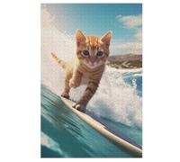 Cute Cat Jigsaw Puzzles for Adults 1000 Pieces Puzzle Brain Teaser And Children Premium Quality Wooden 78×53cm