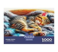 Cute Cat Jigsaw Puzzles for Adults Kids 1000 Pieces Impossible Challenge Toy Educational Games Home Wall Art Extreme Difficulty Gift Set Relaxation 70x50cm/1000pcs