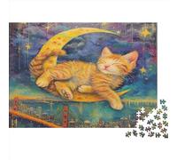 Cute Cat Jigsaw Puzzles Puzzle for Adults Kids. 1000 Piece Impossible Challenge Toy Educational Game Home Decoration for Adults& Kids Age 14 Years Up 1000pcs (75x50cm)