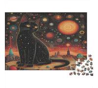 Cute Cat Jigsaw Puzzles Puzzle for Adults Kids. 1000 Piece Whimsical Challenge Toy Educational Games Home Decoration for Adults& Kids Age 14 Years Up 1000pcs (75x50cm)