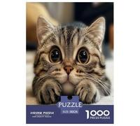 Cute Cat Jigsaw Puzzles Puzzles for Adults Kids. 1000 Piece Great Gifts Challenge Toy Educational Games Home Decoration for Adults& Kids Age 14 Years Up 38x26cm/1000pcs
