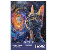 Cute Cat Jigsaw Puzzles Puzzles for Adults Kids. 1000 Pieces Great Gifts Challenge Toy Educational Game Home Decoration for Adults& Kids Age 14 Years Up 38x26cm/1000pcs