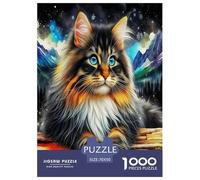 Cute Cat Jigsaw Puzzles Puzzles for Adults Kids. 1000 Pieces Great Gifts Challenge Toy Educational Games Home Decoration for Educational Games Gifts 70x50cm/1000pcs