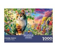 Cute Cat Jigsaws 1000 Piece Puzzle Family Decoration Educational Games Fit Together Perfectly for Adults & Kids Age 12 Years Up 38x26cm/1000pcs