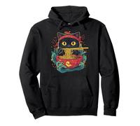 Cute Cat Kawaii Anime Japanese Ramen Cat Lover & Pet Parents Pullover Hoodie