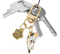Cute Cat Keychain - Cute Kitten Keychain | Creative Lovely Kitty Keyring, Adorable Cat Keyring, Cat Kitten Pets Charm Pendants for Cat Lovers, Women