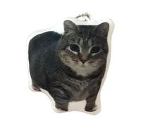 Cute Cat Keychain - Cute Rotating Kitty Keychain | Cutes Rotating Kitty Keychains, Funny Unique Headset Pendant With Voice, Creative Backpack Charm, Security Keyring For Bag Accessories
