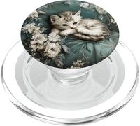 Cute Cat Kitten Portrait PopSockets PopGrip for MagSafe