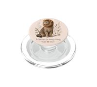 Cute Cat Lion Mane Motivational Floral Moon Mood PopSockets PopGrip for MagSafe