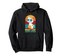 Cute Cat Lover Kitten Owner Funny Pet Best Cat Aunt Ever Pullover Hoodie