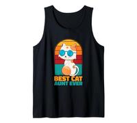 Cute Cat Lover Kitten Owner Funny Pet Best Cat Aunt Ever Tank Top