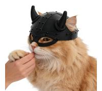 Cute Cat Masque, Pet Pirate Headwear, 5 Inches Cat Hat with Adjustable Strap, Soft Fabric Cats Cap, Fashion Accessory with Adorable Design, Pet Costume for Halloween Birthday Festival